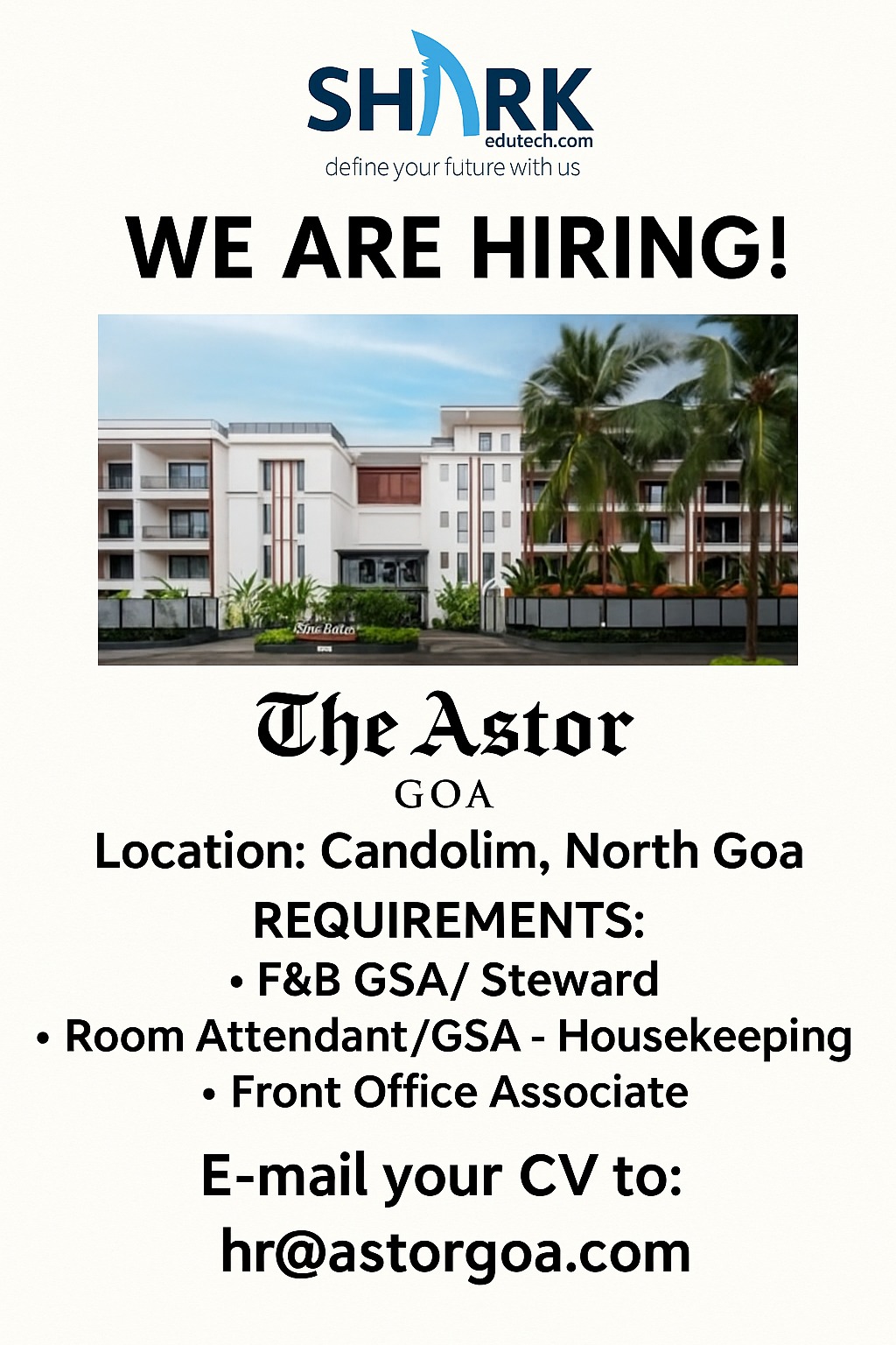 The Astor Goa Luxury Resort Hiring #22